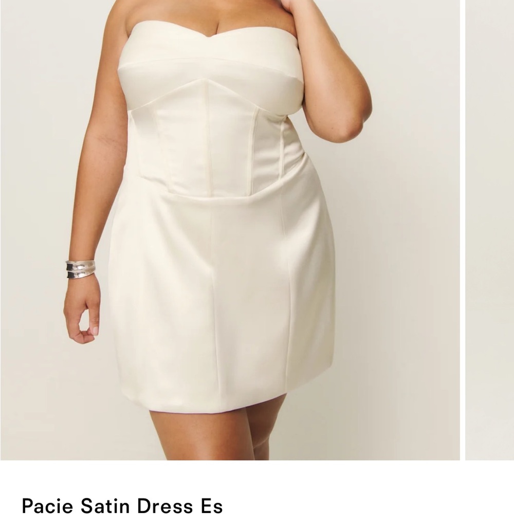 Reformation Pacie Satin Dress ES